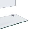 vidaXL Wandspiegel mit 5 Ablagen Silbern 100&times;60 cm