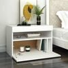 vidaXL TV-Schrank mit LED-Leuchten Wei&szlig; 60x35x40 cm
