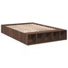 vidaXL Bettgestell Braun Eichen-Optik 140x190 cm Holzwerkstoff