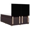 vidaXL Boxspringbett mit Matratze Dunkelbraun 140x190 cm Stoff