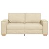 vidaXL 2-Sitzer Sofa Creme 140 cm Stoff