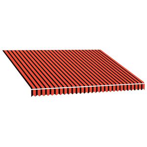 vidaXL Markisenbespannung Canvas Orange & Braun 400x300 cm
