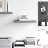 vidaXL Schweberegal Grau 50x23x3,8 cm MDF