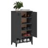 vidaXL Schuhschrank VIKEN Anthrazit Holzwerkstoff