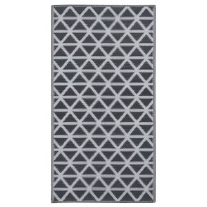 vidaXL Outdoor-Teppich ARAKIL Schwarz 120x180 cm PP