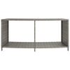 vidaXL Outdoor-Rgale 2 Stk. Grau Poly Rattan