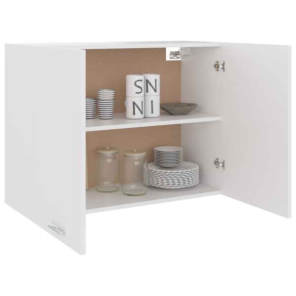 vidaXL H&auml;ngeschrank Lyon Wei&szlig; 80x31x60 cm Holzwerkstoff
