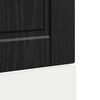 vidaXL K&uuml;chenschrank Schwarz Eichen-Optik 45 x 1,5 x 67 cm