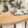 vidaXL Tischplatte 140x60x4 cm Massivholz Eiche Oval
