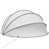 vidaXL Pool-Dome Grau und Orange 430 x 430 x 210 cm