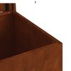 vidaXL Au&szlig;enlagerbox Rostig 55 x 50,5 x 50 cm Stahl