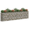 vidaXL Gabionen-Hochbeet Verzinktes Eisen 400x50x100 cm