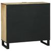 vidaXL Sideboard Braun 80 x 33 x 75 cm massives Mangoholz