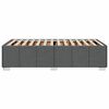 vidaXL Bettgestell ohne Matratze Dunkelgrau 80x200 cm Stoff