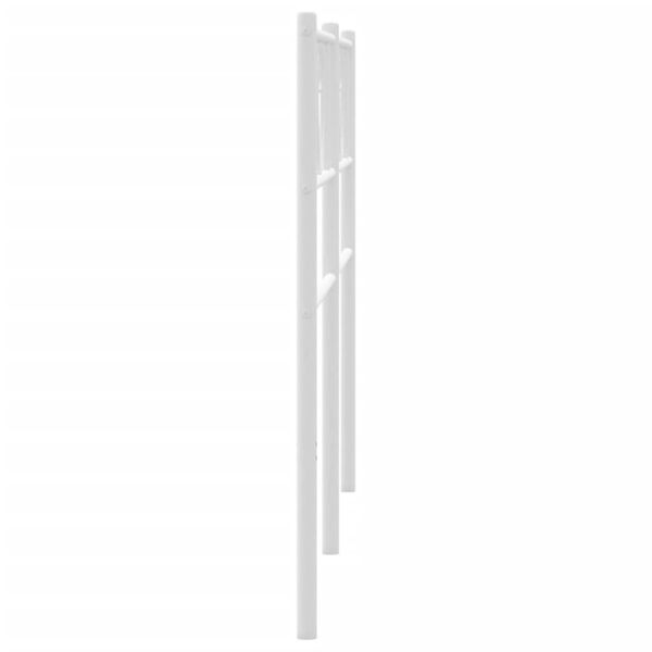 vidaXL Ersatz-Kopfteil Metall Wei&szlig; 180 cm