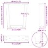 vidaXL Couchtischbeine V-Form 2 St&uuml;ck Wei&szlig; 40x(30-31,3) cm Stahl