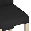 vidaXL Esszimmerst&uuml;hle 4 Stk. Schwarz Stoff