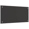 vidaXL K&uuml;chenr&uuml;ckwand 2 pcs Dunkelgrau 80 x 40 cm Geh&auml;rtetes Glas