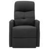 vidaXL Massagesessel mit Aufstehhilfe Dunkelgrau Stoff