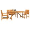vidaXL Garten Essgruppe 4 pcs Braun Massivholz Akazie