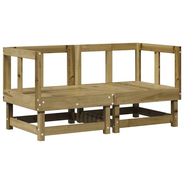 vidaXL Ecksofas mit Kissen 2 Stk. Kiefernholz Imprägniert
