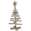 vidaXL Weihnachtsbaum mit St&auml;nder Braun 60 cm Massivholz Teak
