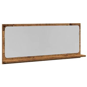 vidaXL Spiegelablage Altholz 90 x 10,5 x 37 cm Holzwerkstoff