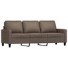 vidaXL 3-tlg. Sofagarnitur mit Kissen Taupe Stoff