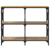 vidaXL Konsolentisch Artisan-Eiche 100 x 28 x 80,5 cm Holzwerkstoff