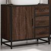 vidaXL Waschbeckenunterschrank Braun Eichen-Optik 65x33x60 cm
