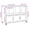 vidaXL Sideboard Anthrazit 100,5x39x72 cm Stahl