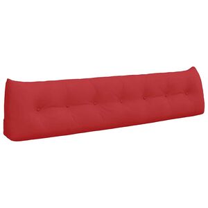 vidaXL R&uuml;cken Kissen Rot 200 x 24 x 50 cm Stoff