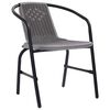 vidaXL Gartenst&uuml;hle 8 Stk. Rattan-Optik Kunststoff und Stahl 110 kg