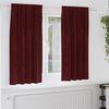 vidaXL Verdunkelungsvorh&auml;nge 2 pcs Weinrot 140 x 175 cm Samt