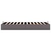 vidaXL Ottoman-Bett ohne Matratze Grau 90x200 cm Kunstleder