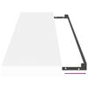 vidaXL Schweberegale 2 Stk. Wei&szlig; 90x23,5x3,8 cm MDF