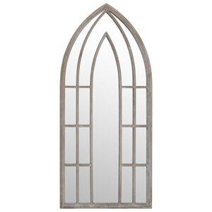 vidaXL Gartenspiegel Sand 100x45 cm Eisen
