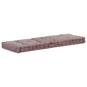 vidaXL Palettenkissen Baumwolle 120&times;40&times;7 cm Taupe
