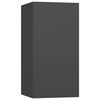 vidaXL 3-tlg. TV-Schrank-Set Grau Holzwerkstoff
