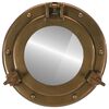 vidaXL Bullaugen-Spiegel Wandmontage &Oslash;23 cm Aluminium und Glas