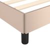 vidaXL Bettgestell mit Kopfteil ohne Matratze Cappuccino 90x190 cm