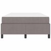 vidaXL Boxspringbett Taupe 120 x 200 cm Stoff