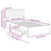 vidaXL Bettrahmen Artisan-Eiche 100 x 200 cm Holzwerkstoff