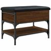 vidaXL Schuhbank Braun Eichen-Optik 62x42x45 cm Holzwerkstoff
