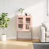 vidaXL Highboard Rosa 68x39x107 cm Stahl