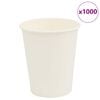 vidaXL Pappbecher 1000 Stk. 8oz 200ml Wei&szlig;