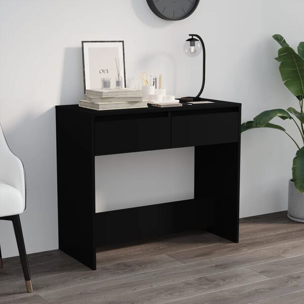 vidaXL Konsolentisch Schwarz 89x41x76,5 cm Holzwerkstoff