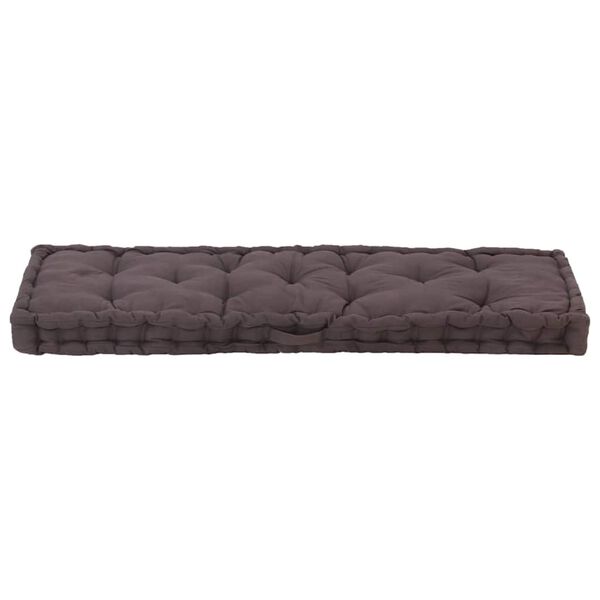 vidaXL Palettenkissen Baumwolle 120&times;40&times;7 cm Anthrazit