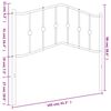 vidaXL Kopfteil Metall Schwarz 100 cm