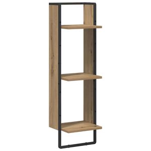 vidaXL Wandregal Wandhalterung Artisan-Eiche 30 x 25 x 100 cm